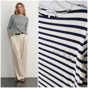 Maison Labiche Sailor Shirt Wild Thing Gold Embroidery size S Cotton Nautical